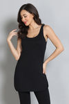 Zivame Knit Cotton Kurti Slip - Black Beauty — thumbnail 2